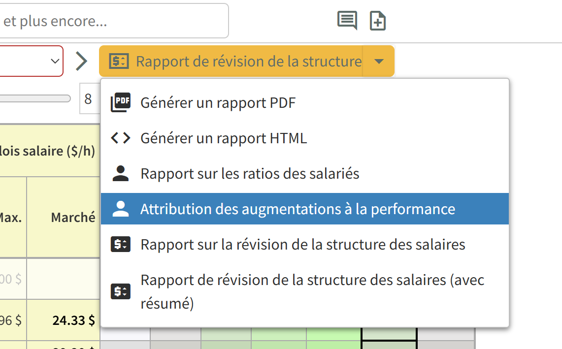 Mode Attribution des augmentations à la performance.